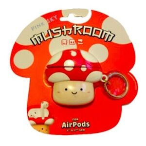 Mimicoco KINO Mushroom AirPods Case 1st 2nd Gen + AirTag Cover Cute Bundle Gift